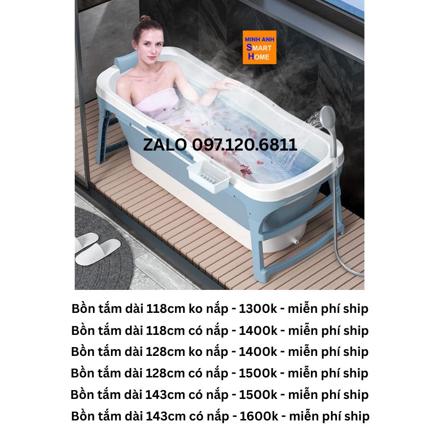 Giá bồn tắm gấp gọn nằm dài 1m2 1m3 1m4